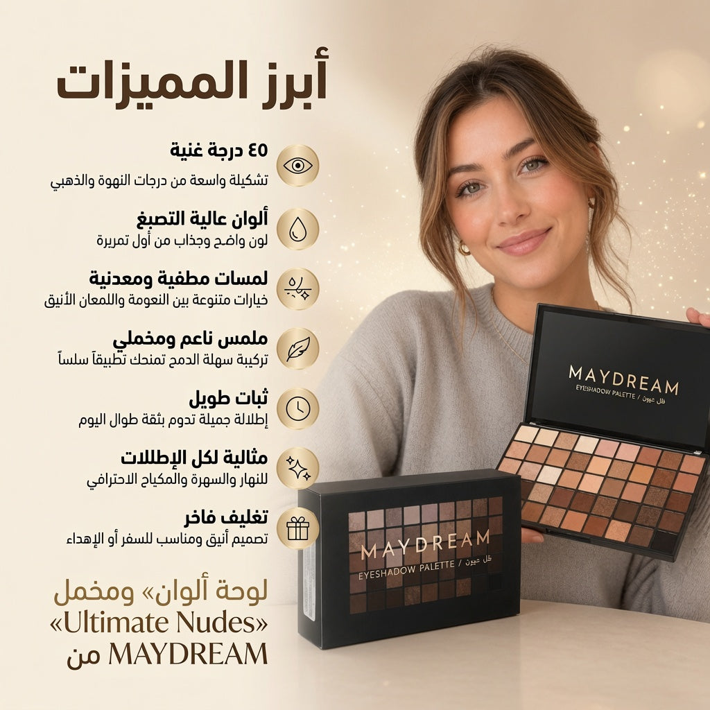 لوحة ألوان "Ultimate Nudes" من MAYDREAM